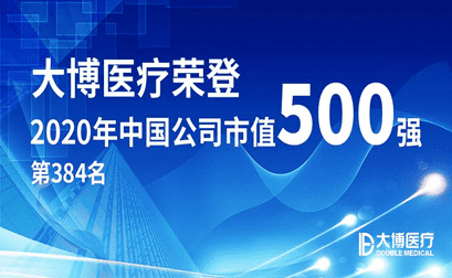 Double Medical, 시가 총액 기준 중국 500 대 기업 진출   에  2020!